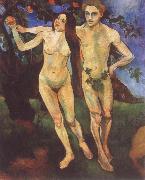Suzanne Valadon Adam and Eve oil